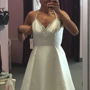 A-Line, ivory wedding dress. Size 4